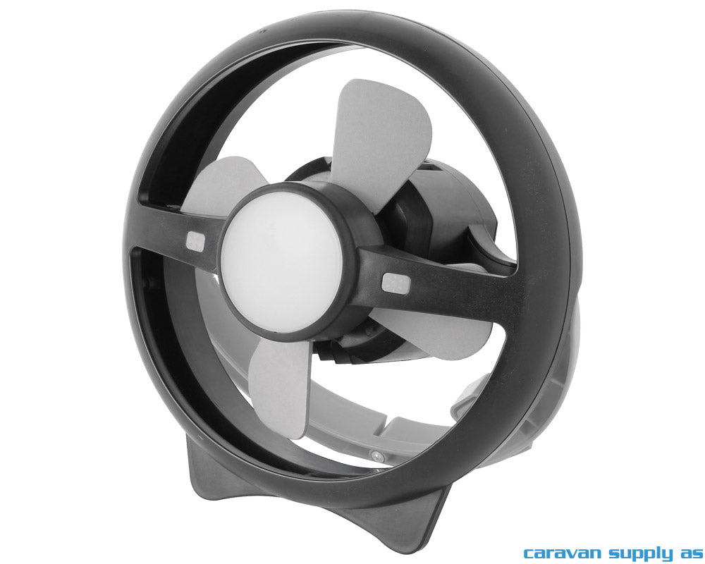 VIFTELAMPE BRUNNER ATMO RG SVART/GRÅ