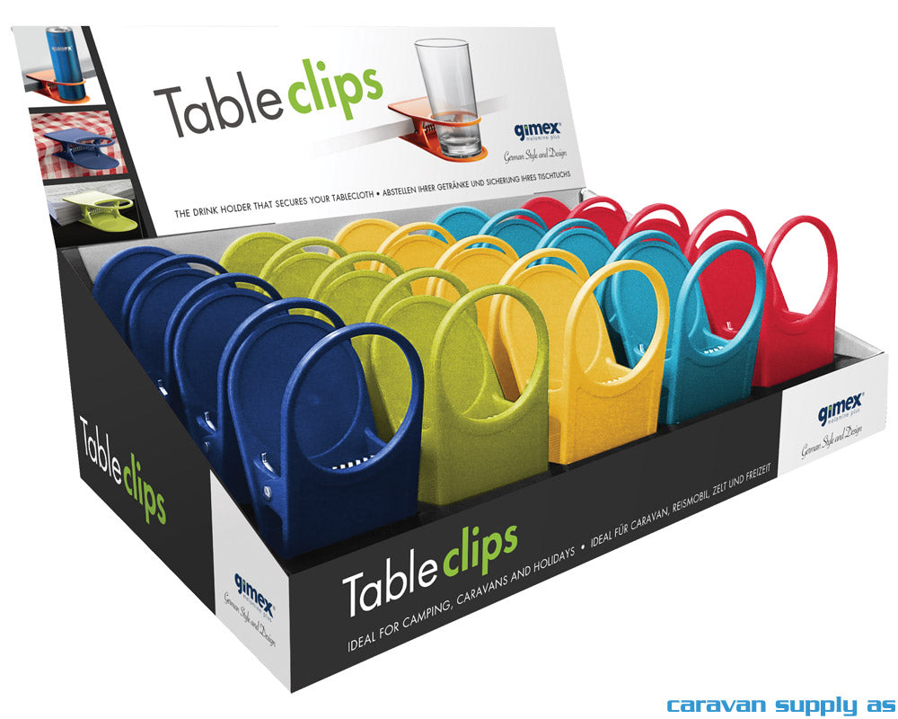 GLASS/KOPPHOLDER GIMEX TABLECLIPS DISPLAY 4X5FARGE