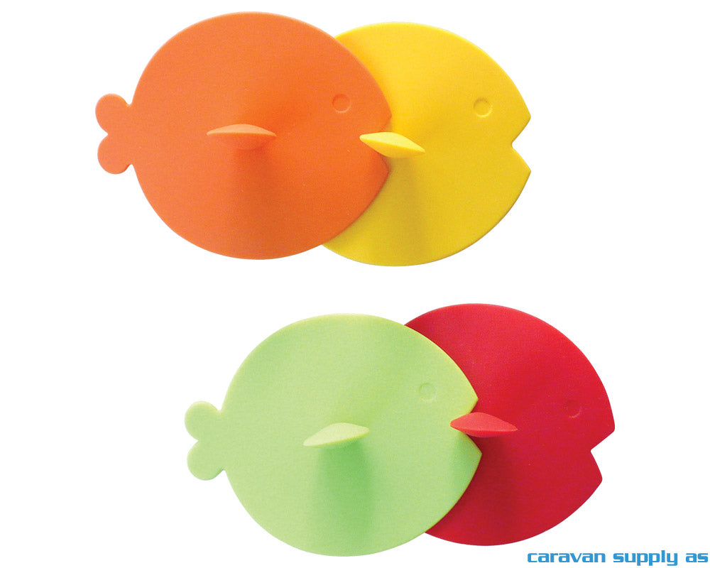 LOKK TIL GLASS GIMEX FISHLID SILIKON 4STK