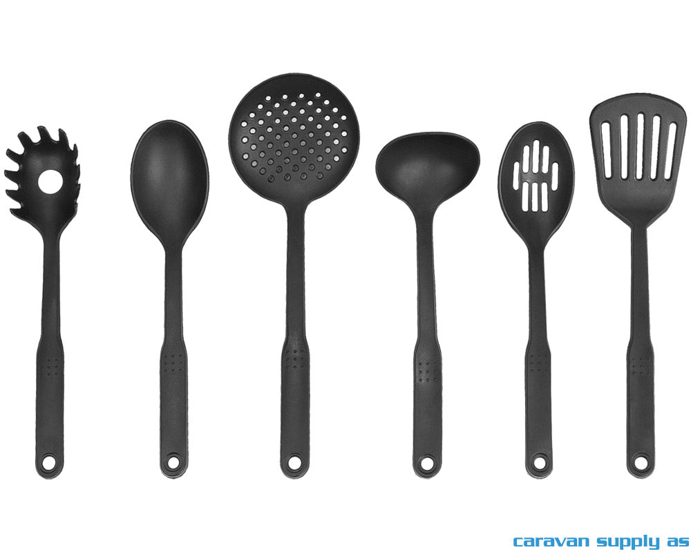 KJØKKENREDSKAP BRUNNER COOKING SET 6 DELER SVART