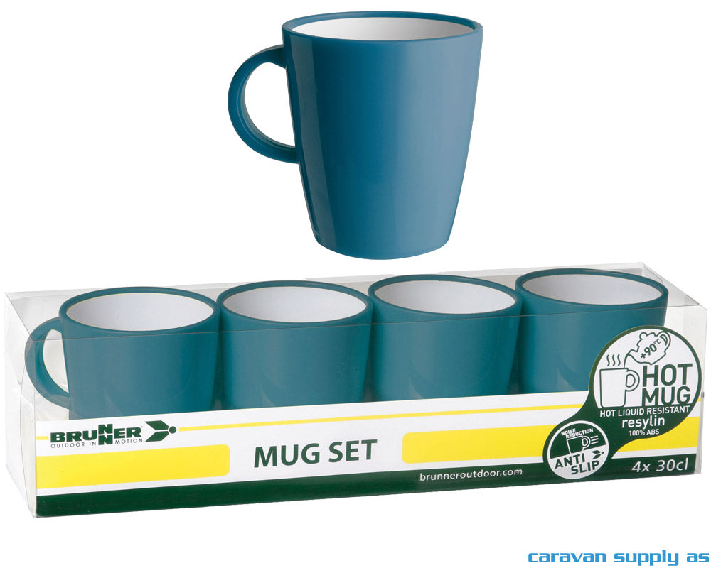 KRUS BRUNNER HOT MUG AVIOBLÅ 4STK