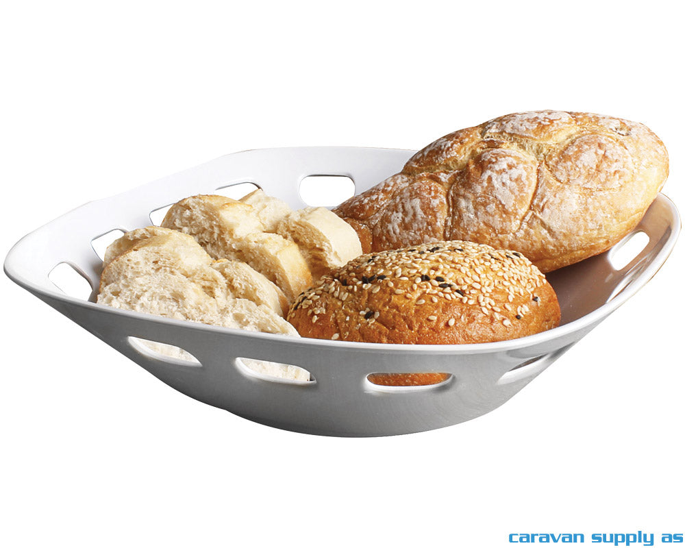 BRØDKURV BRUNNER 24X24CM GRÅ/HVIT