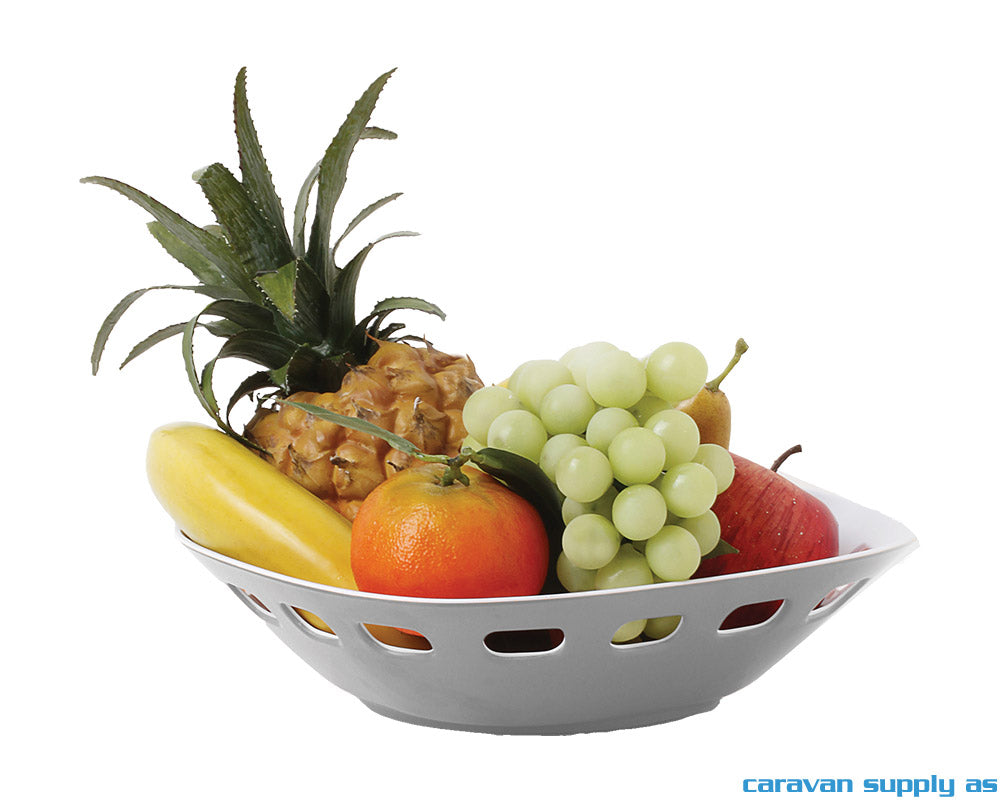 BRØDKURV BRUNNER 24X24CM GRÅ/HVIT