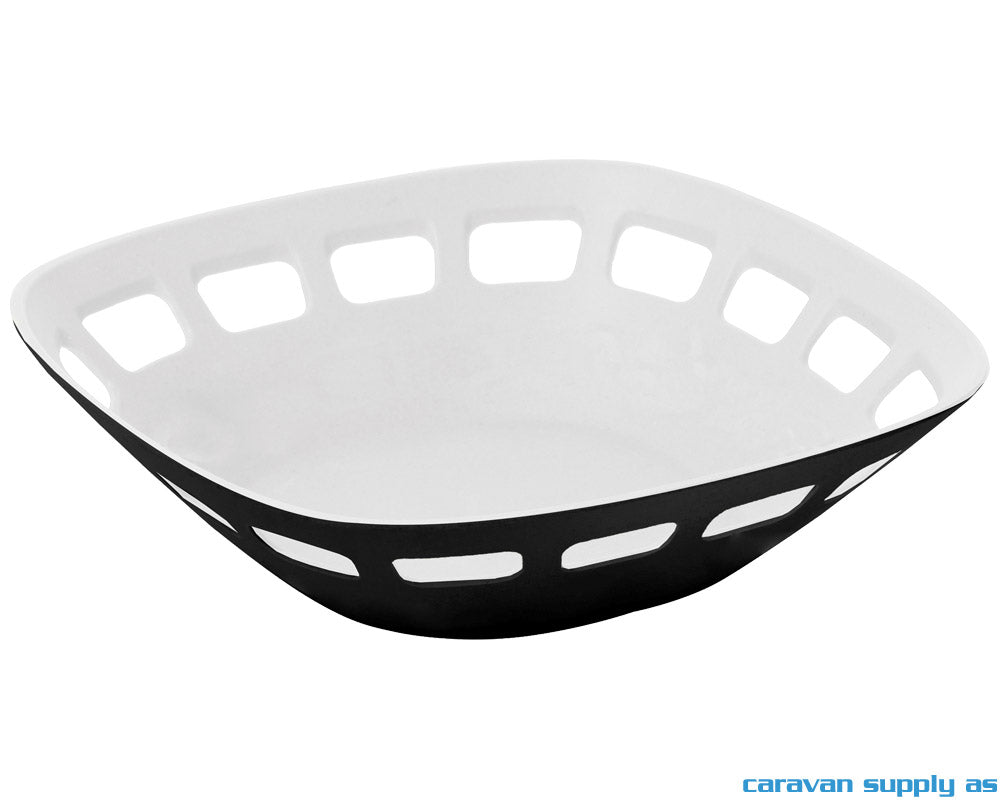 BRØDKURV BRUNNER 24X24CM SVART/HVIT