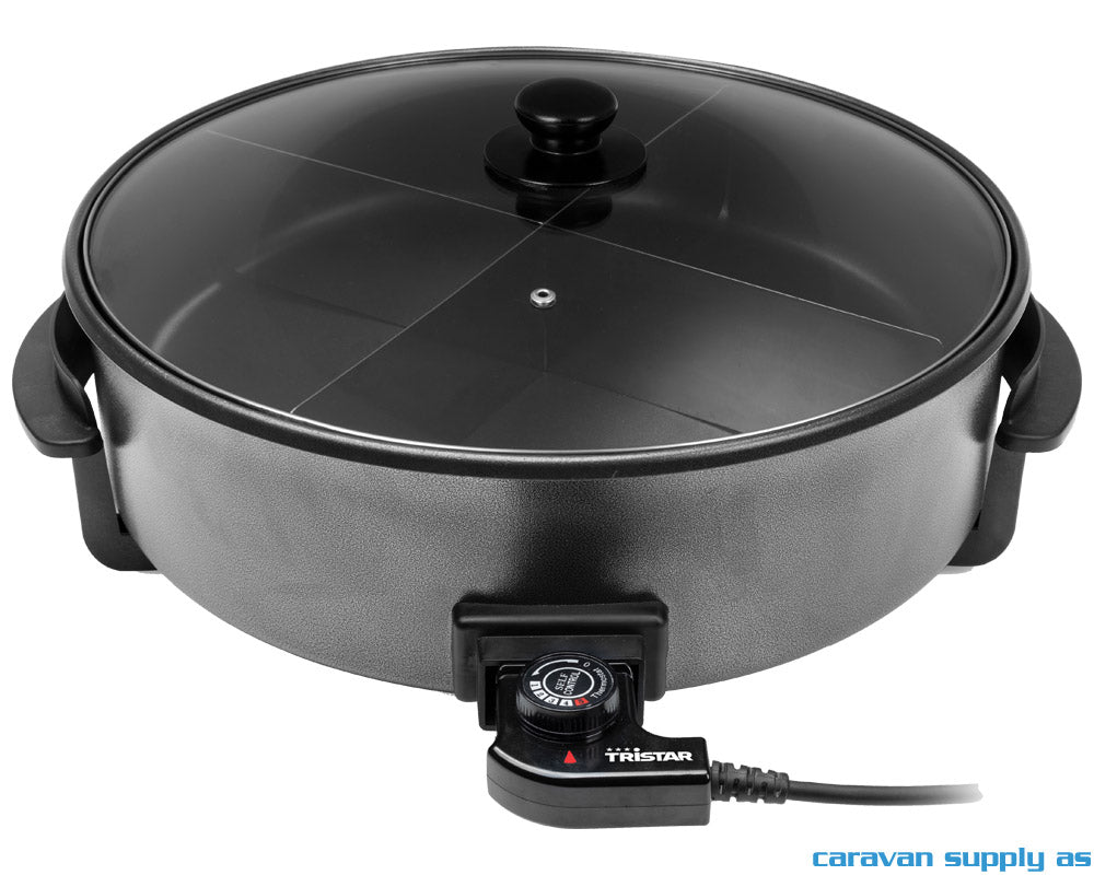 STEKEPANNE TRISTAR XXL Ø40CM M/GLASSLOKK 230V