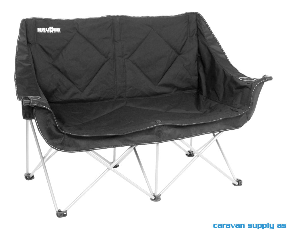 CAMPINGSTOL BRUNNER ACTION SOFA POLSTRET SVART