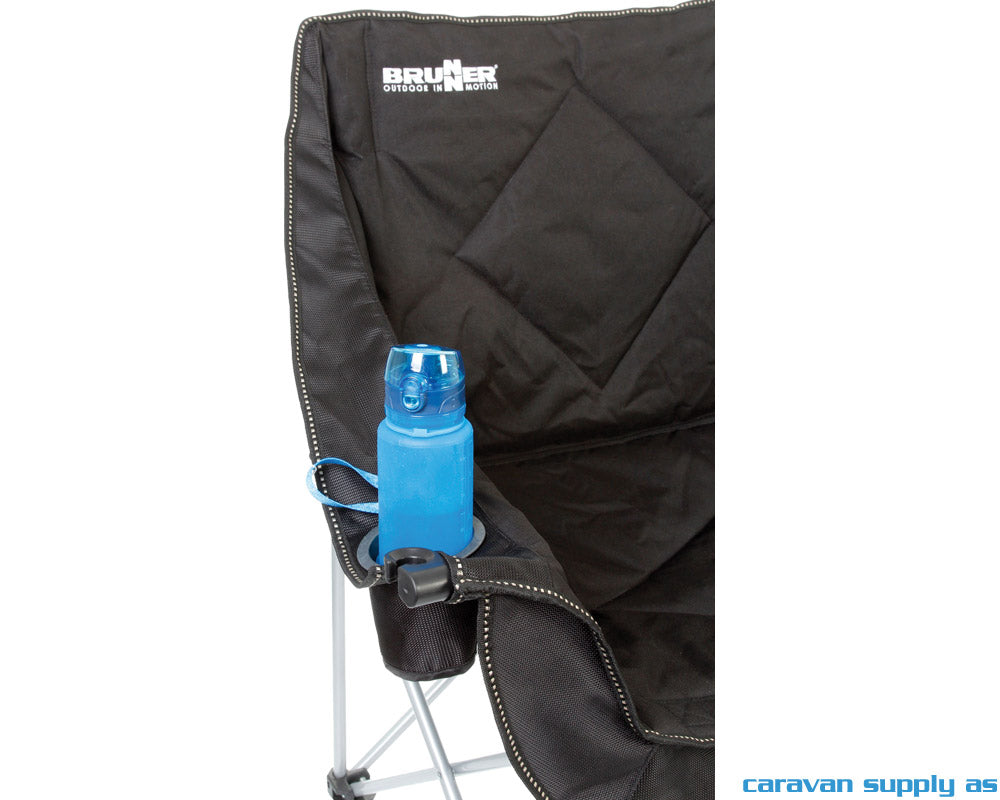 CAMPINGSTOL BRUNNER ACTION SOFA POLSTRET SVART