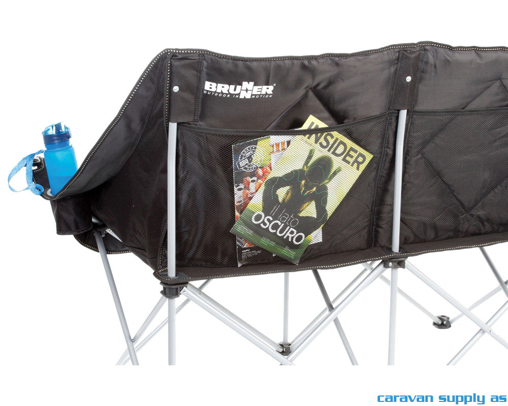 CAMPINGSTOL BRUNNER ACTION SOFA POLSTRET SVART