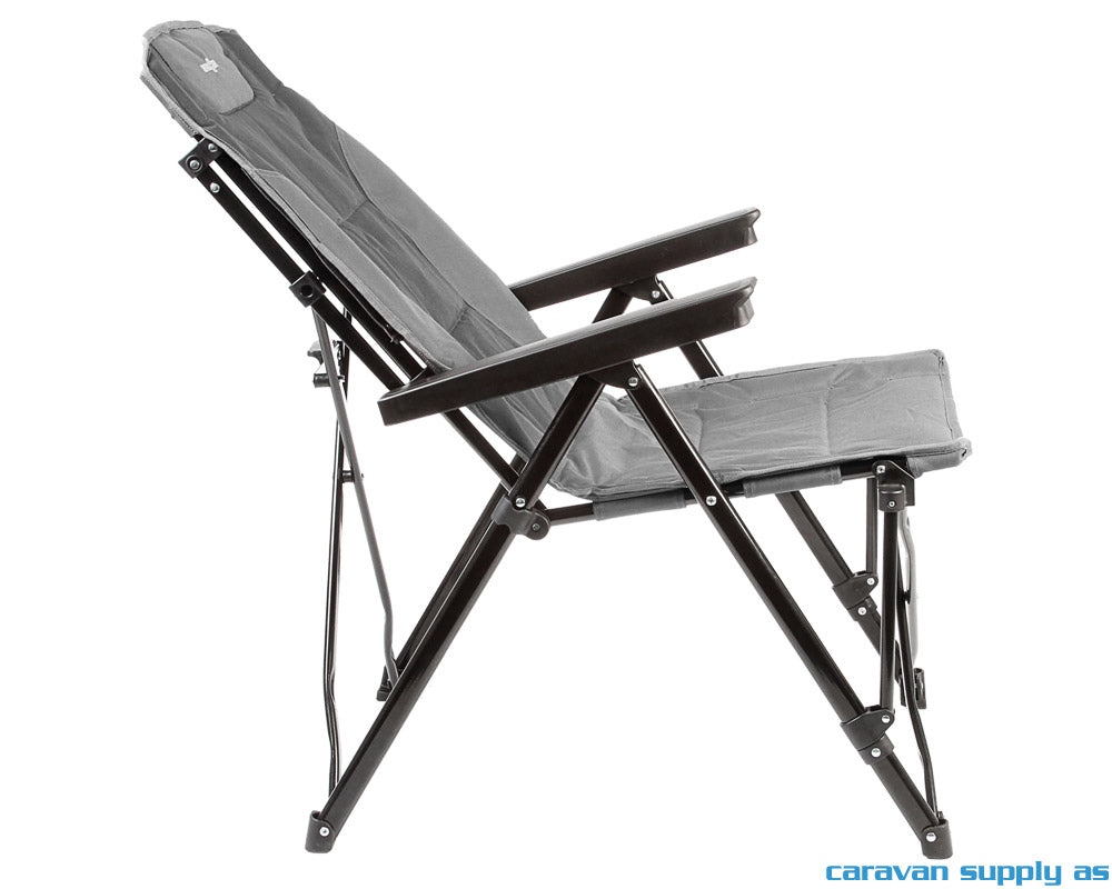CAMPINGSTOL BRUNNER RAPTOR RECLINER GRÅ/SVART