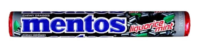 Mentos Liquorice Mint rull vekt 37,5