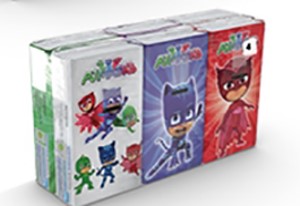PAPIRLOMMETØRKLE PJ MASK 6 PK