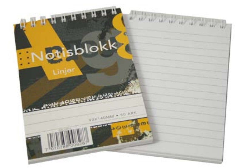 NOTISBLOKK SPIRAL 50 ARK