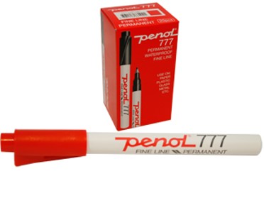 PENOL 777 RØD TUSJPENN