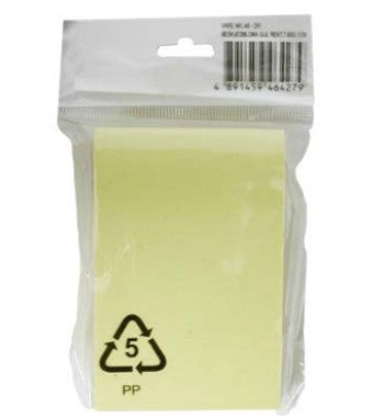 BESKJEDBLOKK 100 ARK GUL