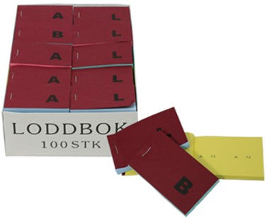 LODDBOK FARGE OG TALL