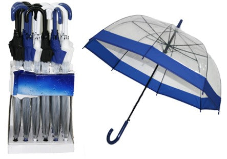 PARAPLY 23" GJENNOMSIKTIG 3 ASS