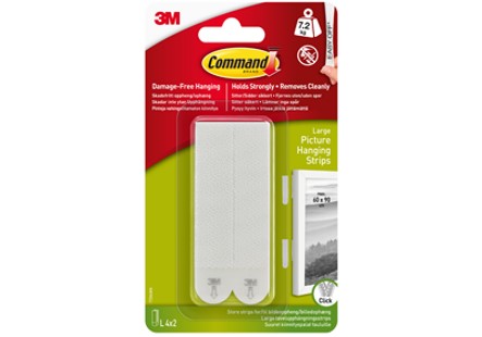 COMMAND LARGE STRIPS FOR BILDEOPPHENG