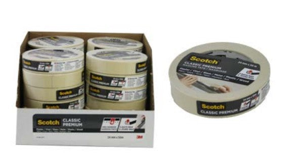 SCOTCH MASKERINGSTAPE 24MM X 50 MTR