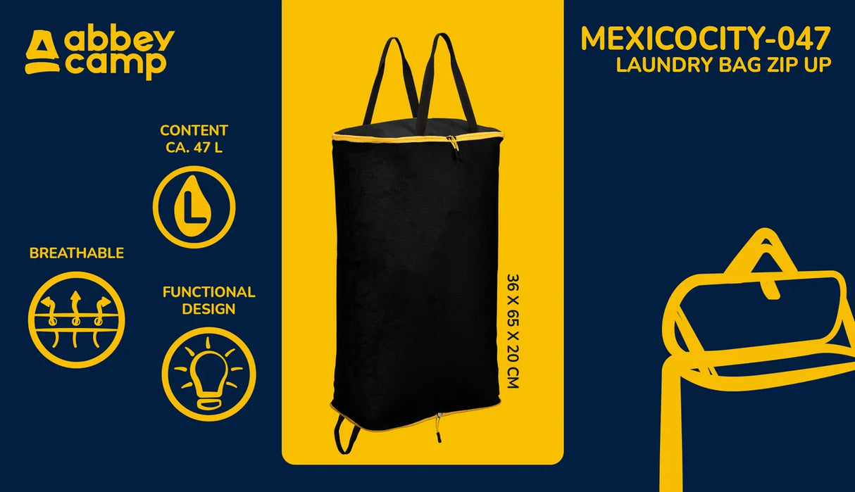 SKITTENTØYSPOSE MED GLIDELÅS 47 LITER