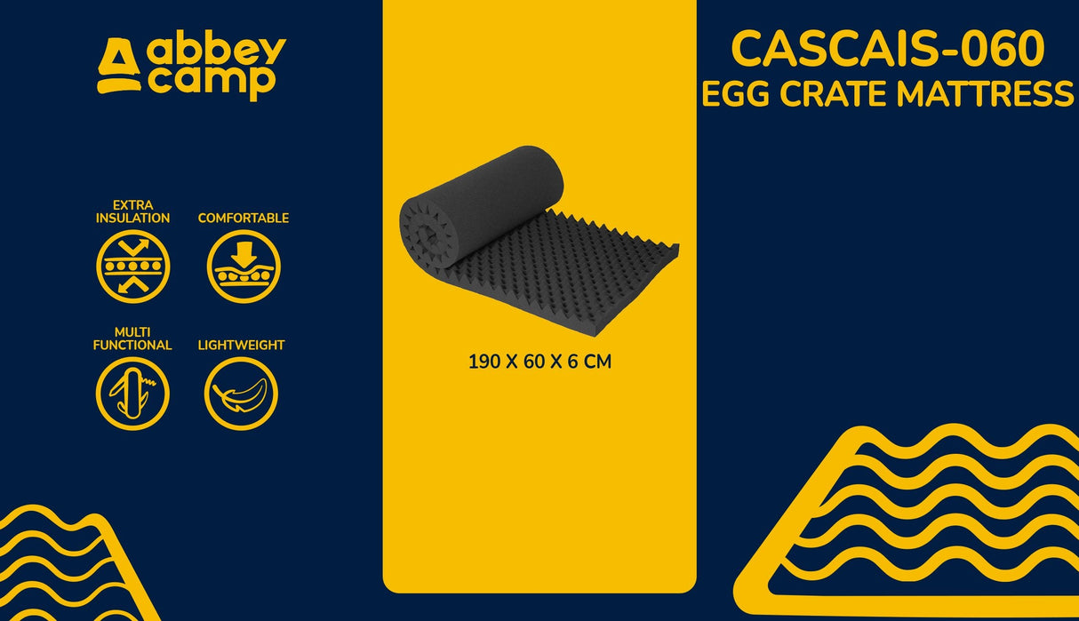 Campingmadrass Egg Crate 190 x 60 cm Cascais 060