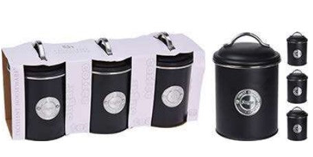 OPPBEVARINGSBOKSER 3 PK SVART