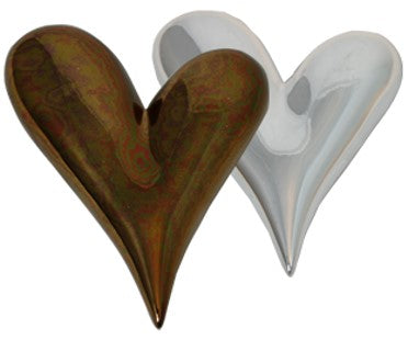 HJERTE PORSELEN 12 CM 2 ASS