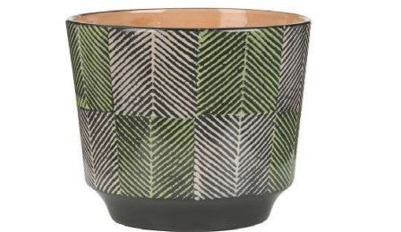 BLOMSTERPOTTE TWEED GREEN Ø14