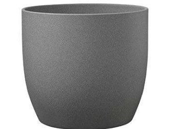 BLOMSTERPOTTE Ø 16 CM MØRK GRÅ STONE
