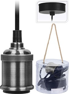 HENGE LAMPE 8 CM SØLV