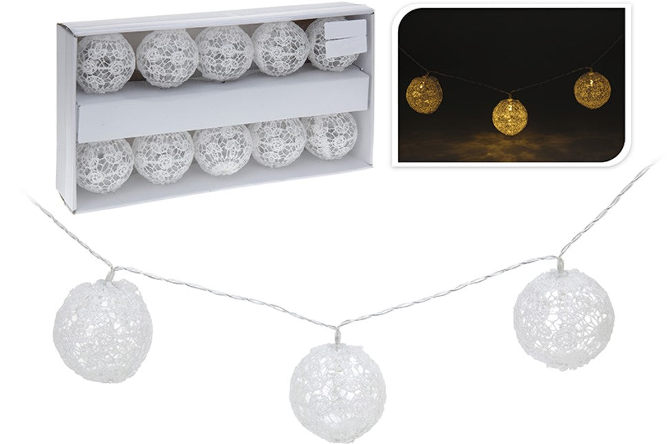 LYSSLYNGE 10 STK LED HVIT