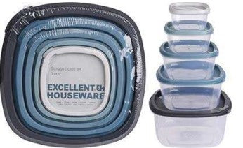 OPPBEVARINGSBOKSER 5 PK