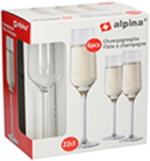 ALPINA CHAMPAGNEGLASS 22CL 6 PK