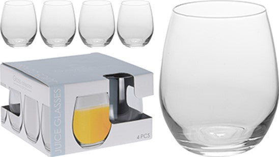 GLASS 4 PK  390 ML
