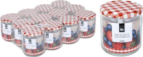 GLASSKRUKKE MED LOKK 350ML