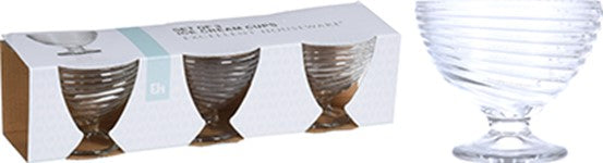 DESSERTSKÅL 3 PK GLASS 83 X 97 MM
