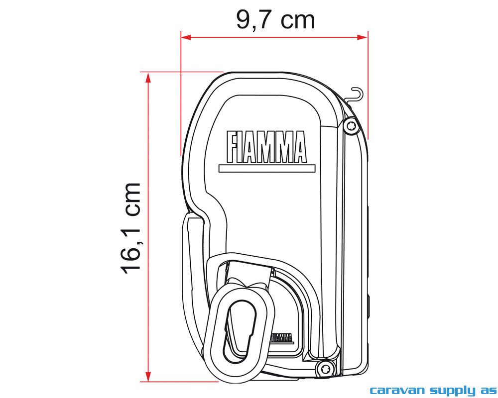 Markise Bobil  F45L 450 hvit boks royal grey