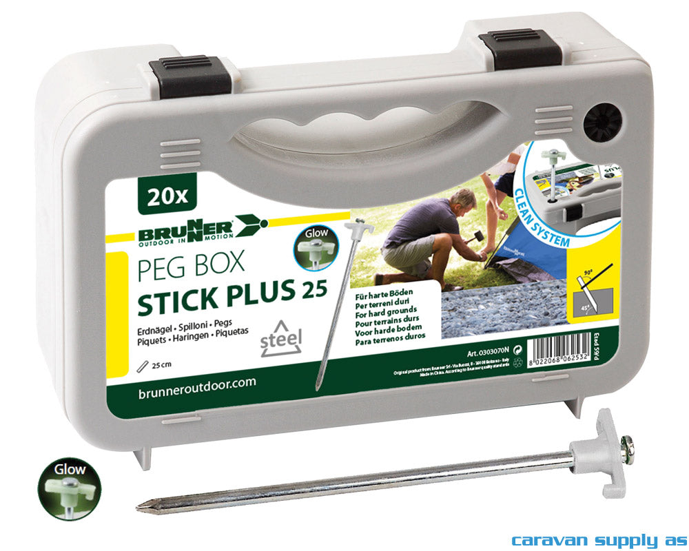 Teltplugg Brunner Peg Box Stick Plus/Glow