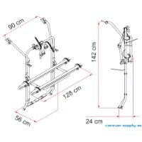 SYKKELSTATIV CARRY BIKE VW T5 ETTER 07/2003