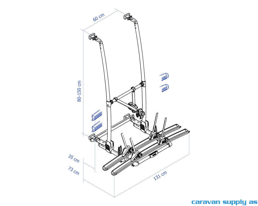 SYKKELSTATIV THULE EXCELLENT STANDARD-SORT ELLER ALUMINIUM