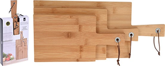 SKJÆREBRETT 3 PK BAMBUS