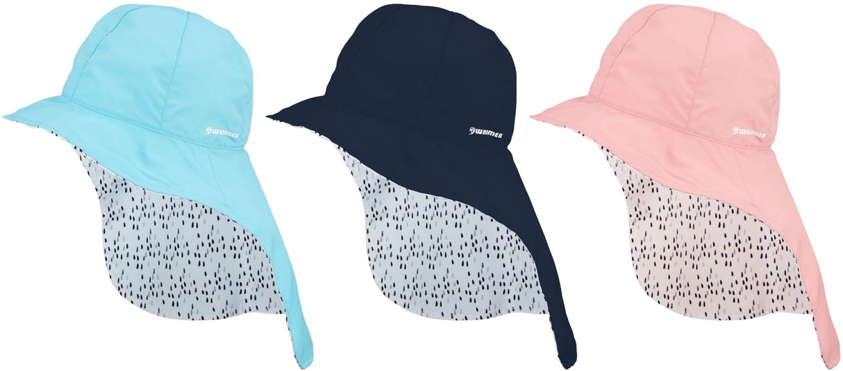 Waimea UV Cap med Nakkebeskyttelse for Junior Bora