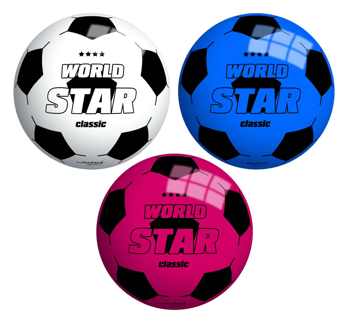 WORLD STAR FOTBALL 23cm Pris pr. stk