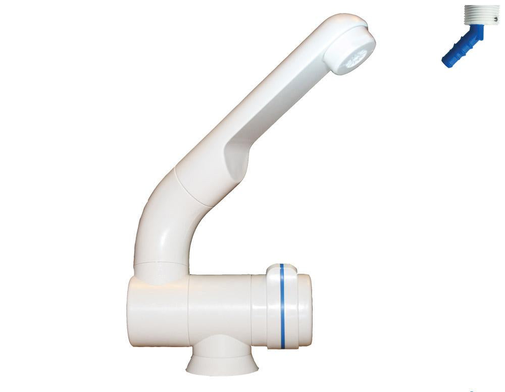 Vannkran Compact Ø20mm m/bryter hvit