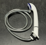 Dusjsett Julia hvit m/1,5m slange krom