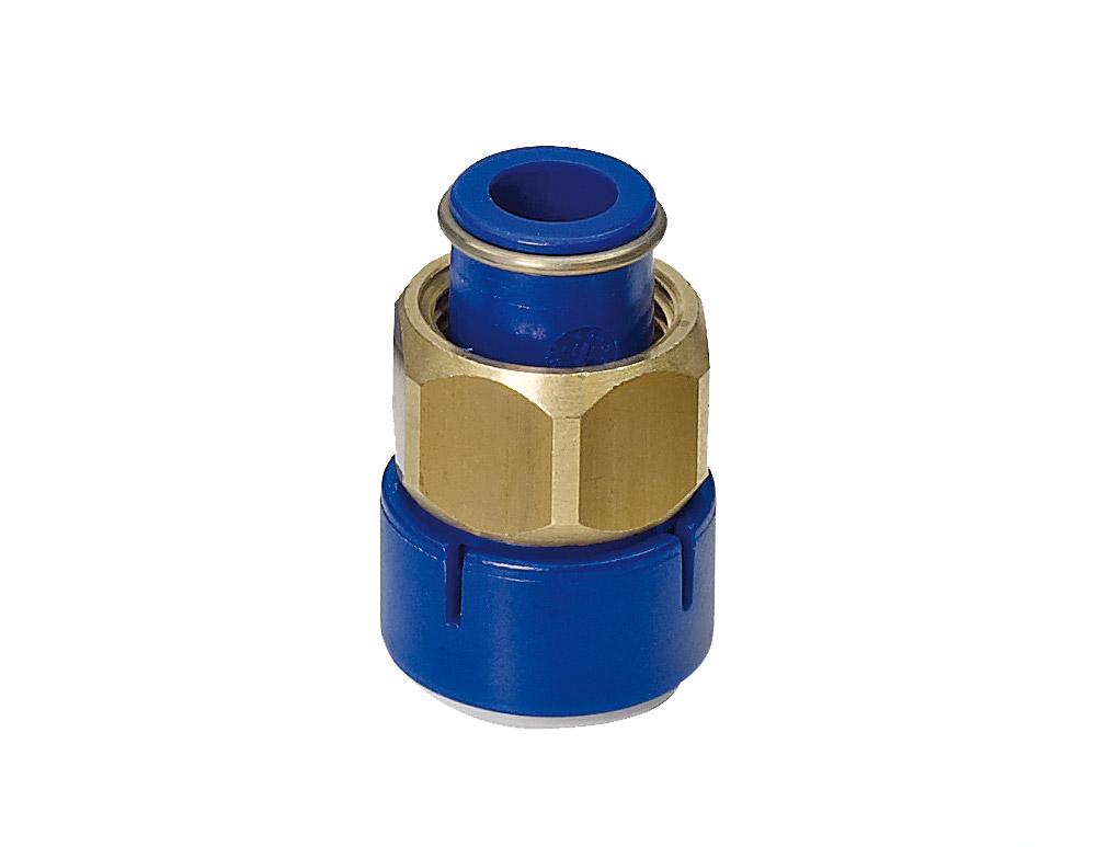Kobling UniQuick Ø12mm rett m/1/2" mutter