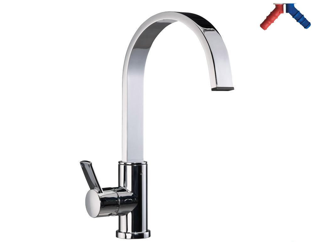 Blandebatteri Contur S90 Ø33mm m/bryter R90mm krom