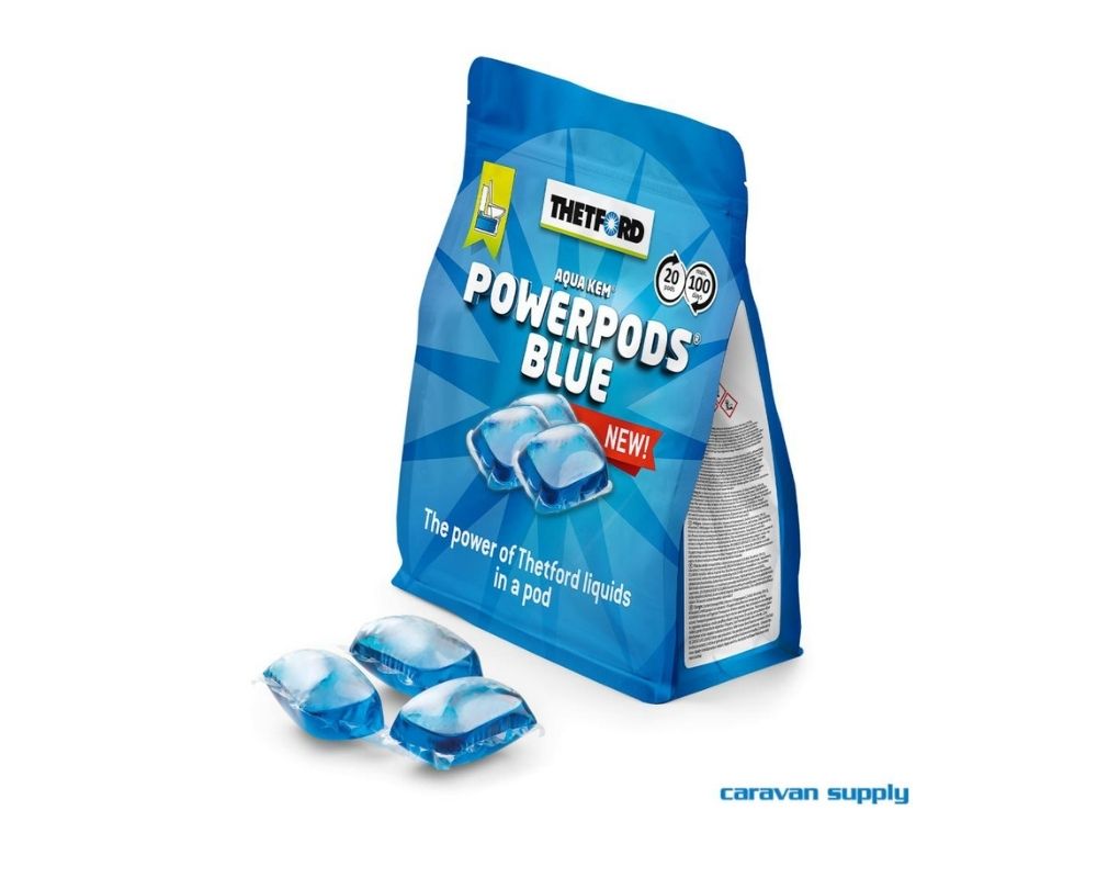 Thetford PowerPods Blue 20 pose