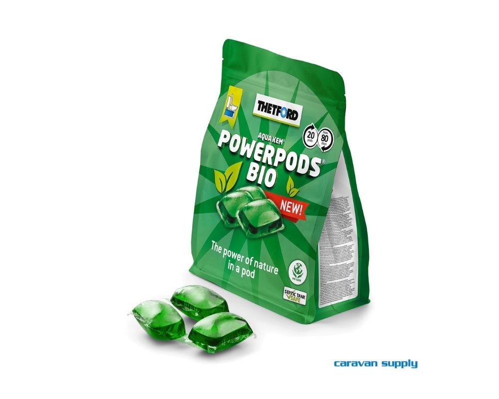 Thetford PowerPods Bio Green 20 pose