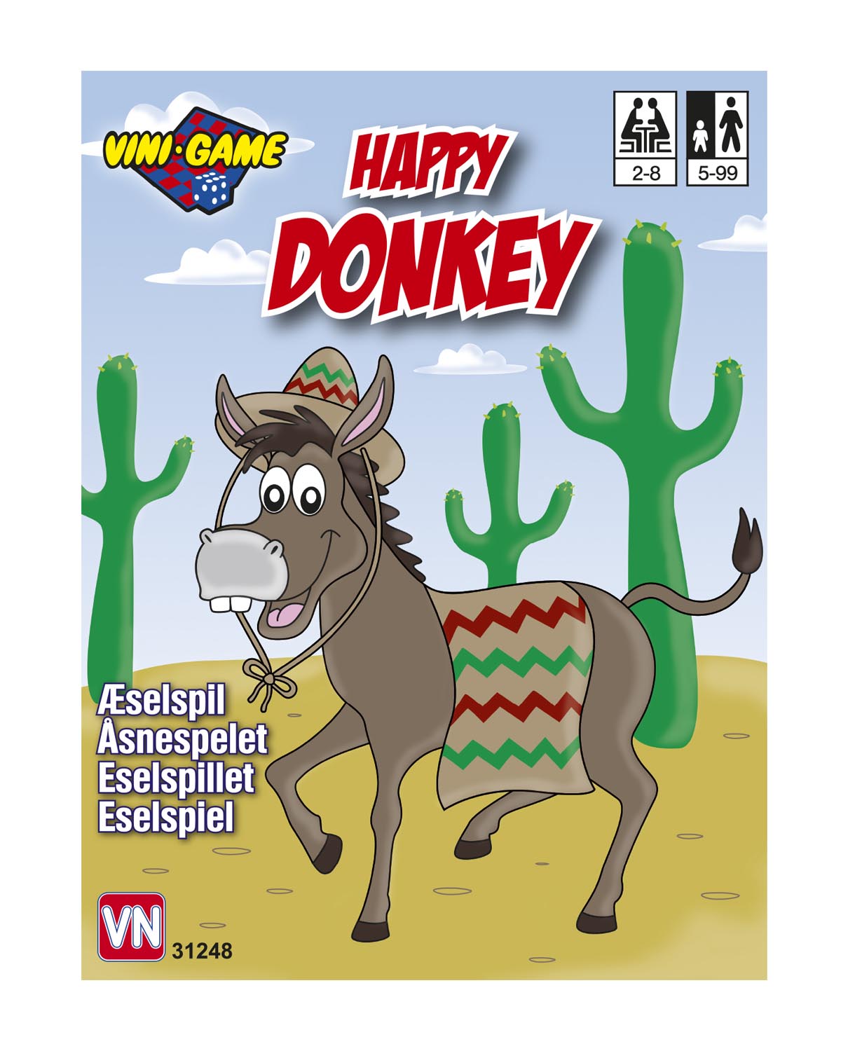 VINI ESELSPILL  110 KORT  Pris pr. stk