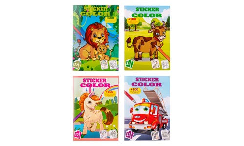 Malebok Sticker Color 4as